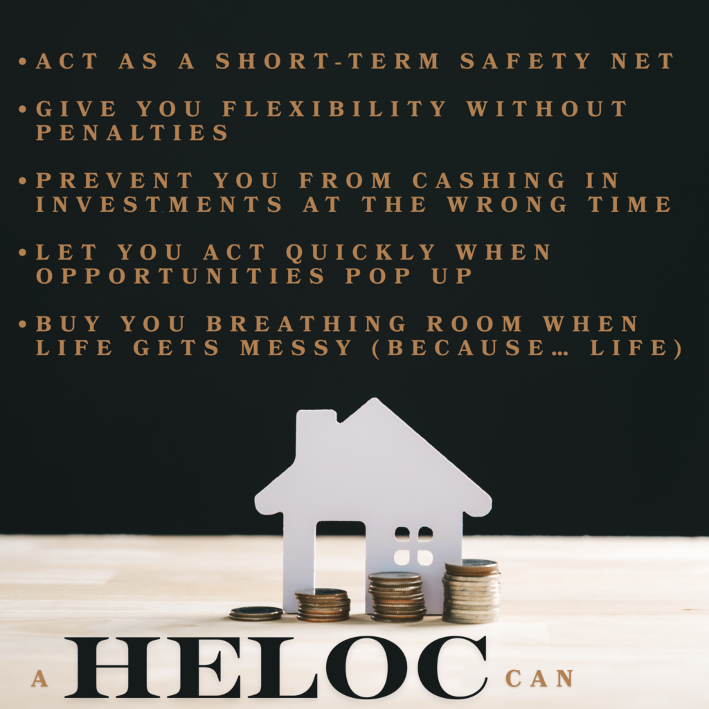 Most homeowners think of a Home Equity Line of Credit (HELOC) as an emergency solution.

In reality?
A HELOC works best as a planning tool, not a panic button.